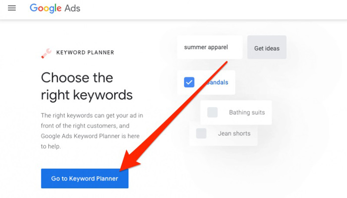 Cách sử dụng Google Keyword planner.